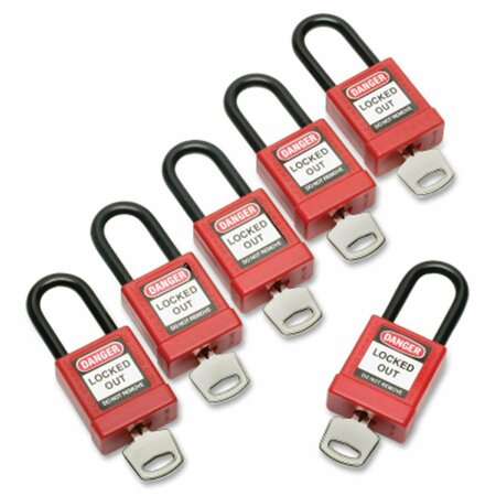 CLEAN ALL 534001 Lockout Tagout Padlocks  Red CL3765816